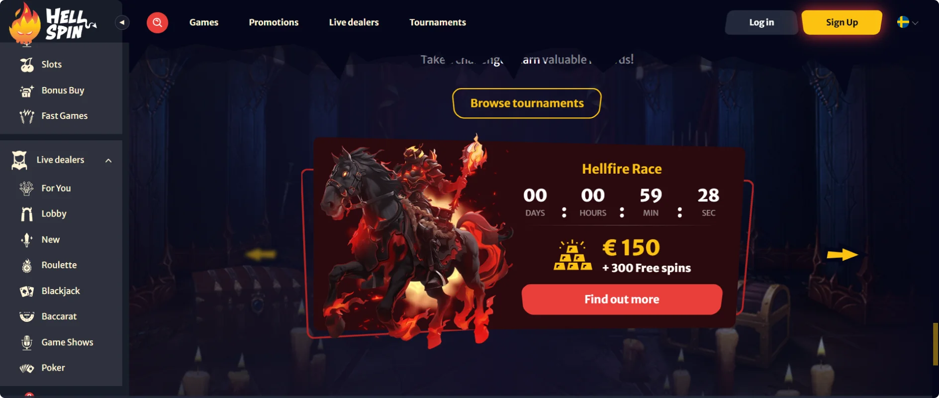 HellSpin på nätet HellSpin på nätet